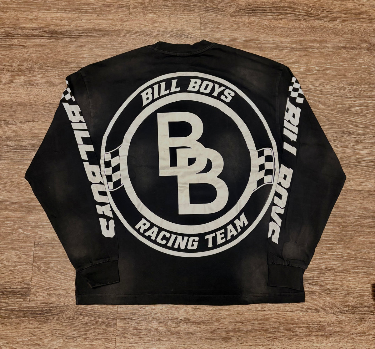 Black “Track Racing” Long Sleeve